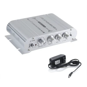 Sundeer 2.1 Channel Mini Amplifier 20W+20W+40W Hi-Fi Power Amplifier with 12V 2A Power Supply, Subwoofer Amp Stereo Bass Treble RCA Input Audio for CD MP3 MP4 PC Car Home Speaker Sundeer 2.1 Channel Mini Amplifier 20W+20W+40W Hi-Fi Power Amplifier with 12V 2A Power Supply, Subwoofer Amp Stereo Bass Treble RCA Input Audio for CD MP3 MP4 PC Car Home Speaker
