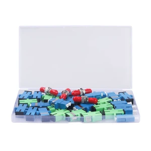 Fiber Optic Couplers Kit for SC/UPC, SC/APC, ST, LC Cables, 5 Styles with 34pcs Fiber Optic Adapter Couplers for Single-Mode & Multi-Mode Fiber Optic Couplers Kit for SC/UPC, SC/APC, ST, LC Cables, 5 Styles with 34pcs Fiber Optic Adapter Couplers for Single-Mode & Multi-Mode