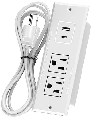 Furniture Recessed Power Strip, Recessed Desk Outlet with USB-A USB-C, in Conference Desk Recessed Power Outlets Socket, Desktop Power Grommet with 1.5M/4.92FT Power Cord Furniture Recessed Power Strip, Recessed Desk Outlet with USB-A USB-C, in Conference Desk Recessed Power Outlets Socket, Desktop Power Grommet with 1.5M/4.92FT Power Cord