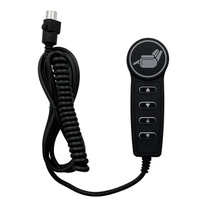 Black 4 Button 5 Pin Remote Controller for Power Recliner Lift Chair 1 Cable, USB A C Ports, Backlight, Universal Up and Down Hand Control for Electric Sofa Couch Parts Replacement Black 4 Button 5 Pin Remote Controller for Power Recliner Lift Chair 1 Cable, USB A C Ports, Backlight, Universal Up and Down Hand Control for Electric Sofa Couch Parts Replacement