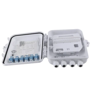 12 Core Fiber Distribution Box, 12 Port FTTH Distribution Splitter Box- Fiber Optic Terminal Junction Splitter Case with LC Fiber Cable Coupler 12 Core Fiber Distribution Box, 12 Port FTTH Distribution Splitter Box- Fiber Optic Terminal Junction Splitter Case with LC Fiber Cable Coupler