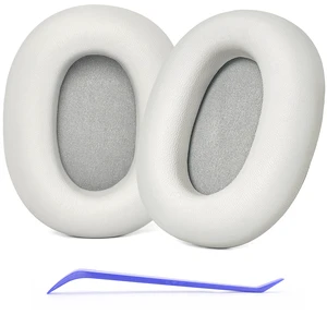 XM6 Lambskin Ear Pads Replacement Ear Cushions Compatible with Sony WH-1000XM6 Wireless Headphones,Softer Lambskin, Noise Isolation Foam (Silver) XM6 Lambskin Ear Pads Replacement Ear Cushions Compatible with Sony WH-1000XM6 Wireless Headphones,Softer Lambskin, Noise Isolation Foam (Silver)