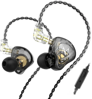 TRN MT1 In-Ear Monitor Earbuds with 10mm Composite Magnetic Dynamic Driver, Detachable C Pin 0.75MM Cable (with mic, Black) TRN MT1 In-Ear Monitor Earbuds with 10mm Composite Magnetic Dynamic Driver, Detachable C Pin 0.75MM Cable (with mic, Black)