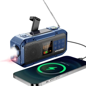 Portable Emergency Radio with AM FM NOAA,Bluetooth Speaker,2000mAh Rechargeable Battery,USB-C Hand Crank Solar Charging,Clear Sound Quality,Flashlight,SOS Alarm for Storm Power Outages Camping Portable Emergency Radio with AM FM NOAA,Bluetooth Speaker,2000mAh Rechargeable Battery,USB-C Hand Crank Solar Charging,Clear Sound Quality,Flashlight,SOS Alarm for Storm Power Outages Camping