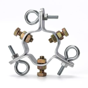 EZ 43-A 3-Way Down Guy Ring, Adjustable Antenna Mast Mount, 2-1/4 Inch EZ 43-A 3-Way Down Guy Ring, Adjustable Antenna Mast Mount, 2-1/4 Inch