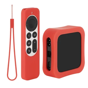 Protective Case Compatible with Apple TV 4K (3rd Generation) - Lightweight (Anti Slip) Shockproof Silicone Cover (Red) Protective Case Compatible with Apple TV 4K (3rd Generation) - Lightweight (Anti Slip) Shockproof Silicone Cover (Red)