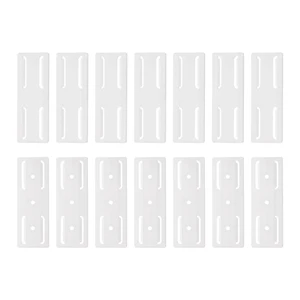 14pcs Adhesive Punch-Free Socket Holder, Power Strip Holder, Self-Adhesive Wall Mount Desk Socket Fixer for Remote Control, Router, White 14pcs Adhesive Punch-Free Socket Holder, Power Strip Holder, Self-Adhesive Wall Mount Desk Socket Fixer for Remote Control, Router, White