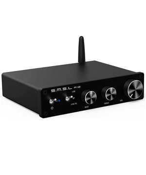 A12 Home Audio Amplifier Stereo Receivers Bluetooth 5.0 Mini HiFi Class D Integrated 2 Channel Power Amp with Bass and Treble Control 80Wx2 for Home Speakers MA12070 (with Power Supply) A12 Home Audio Amplifier Stereo Receivers Bluetooth 5.0 Mini HiFi Class D Integrated 2 Channel Power Amp with Bass and Treble Control 80Wx2 for Home Speakers MA12070 (with Power Supply)