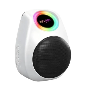 Wireless Bluetooth Speaker TWS Dual Pairing Portable Speaker with Colorful Lights BT5.3,Support TF Card,MP3 Player,AUX Input,4000mAh Long Battery Life for Home Garden Camping (White) Wireless Bluetooth Speaker TWS Dual Pairing Portable Speaker with Colorful Lights BT5.3,Support TF Card,MP3 Player,AUX Input,4000mAh Long Battery Life for Home Garden Camping (White)