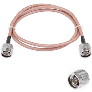 N to N Male Jumper N to N Male Low Loss Coaxial Cable RG400 3FT/1M for 3G 4G 5G LTE Antenna Ham Radio GPS WiFi N to N Male Jumper N to N Male Low Loss Coaxial Cable RG400 3FT/1M for 3G 4G 5G LTE Antenna Ham Radio GPS WiFi