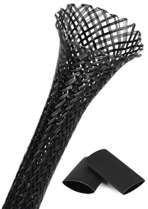 25ft - 1 Inch Cable Management Sleeve Protector,Wire Loom PET Expandable Wire Sleeving for Office TV Computer Home Theater Engine Bay Cord Organizer,Protect Cables from Pet Cat Dog Chewing,Black 25ft - 1 Inch Cable Management Sleeve Protector,Wire Loom PET Expandable Wire Sleeving for Office TV Computer Home Theater Engine Bay Cord Organizer,Protect Cables from Pet Cat Dog Chewing,Black