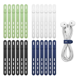 24 Pack Silicone Cable Ties, Reusable Cord Organizer, 4 Colors Adjustable Fit · Reusable Silicone · Easy to Fasten · Stay-on-Cord Design · 24 Pack / 4 Colors · Home, Office & Travel 24 Pack Silicone Cable Ties, Reusable Cord Organizer, 4 Colors Adjustable Fit · Reusable Silicone · Easy to Fasten · Stay-on-Cord Design · 24 Pack / 4 Colors · Home, Office & Travel