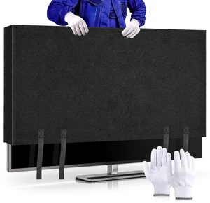 TV Cover for Moving 60"-65" TV Screen Protector Cover Flat Screen TV Cover Moving with Bottom Strap and Gloves For 70"-75" TV Dust Protection Moving Renovation TV Cover for Moving 60"-65" TV Screen Protector Cover Flat Screen TV Cover Moving with Bottom Strap and Gloves For 70"-75" TV Dust Protection Moving Renovation