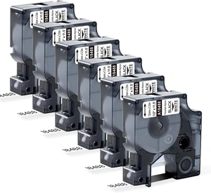 Replace for Dymo 18488 Rhino Industrial Flexible Nylon Labels 1/2" x 11.5' 6-Pack White Flexible Nylon Labels Compatible with Dymo Rhino 4200 5200 5000 6000 Label Maker Replace for Dymo 18488 Rhino Industrial Flexible Nylon Labels 1/2" x 11.5' 6-Pack White Flexible Nylon Labels Compatible with Dymo Rhino 4200 5200 5000 6000 Label Maker