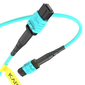 Nissin Japan Connectors 50 ft MPO/MTP 12Fibers OM3 Type B Female to Female 40G/100G OM3 Multimode Fiber Trunk Cable, Type B Polarity Aqua FemaleFemale Pinless Connectors, LSZH Jacket for 40G/100G Nissin Japan Connectors 50 ft MPO/MTP 12Fibers OM3 Type B Female to Female 40G/100G OM3 Multimode Fiber Trunk Cable, Type B Polarity Aqua FemaleFemale Pinless Connectors, LSZH Jacket for 40G/100G