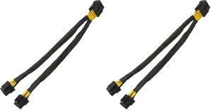CPU 8 Pin Female to Dual PCIe 2X 8 Pin (4+4) Male Power Adapter Splitter Cable for Motherboard Power Adapter (Not GPU PCIe Splitter) (Pack of 2) CPU 8 Pin Female to Dual PCIe 2X 8 Pin (4+4) Male Power Adapter Splitter Cable for Motherboard Power Adapter (Not GPU PCIe Splitter) (Pack of 2)