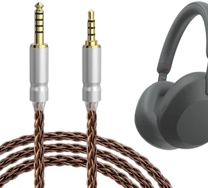 Apollo 6NOCC Copper Upgrade Audio Cable Compatible with Sony WH-1000XM6/1000XM5/1000XM4, 4.4mm to 3.5mm Replacement Headphones Cord (9.8ft / 3m) Apollo 6NOCC Copper Upgrade Audio Cable Compatible with Sony WH-1000XM6/1000XM5/1000XM4, 4.4mm to 3.5mm Replacement Headphones Cord (9.8ft / 3m)