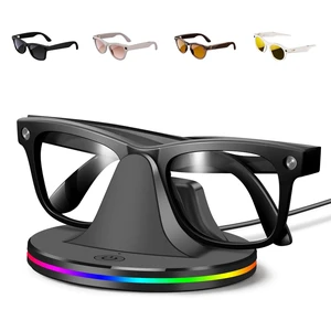Charging Station for Ray Ban Meta Glasses, Charger Dock for Meta Glasses, Ray Ban Meta Accessories Compatible with Wayfarer, Skyler, Headliner and Oakley Meta HSTN, with RGB Light and USB-C Cable Charging Station for Ray Ban Meta Glasses, Charger Dock for Meta Glasses, Ray Ban Meta Accessories Compatible with Wayfarer, Skyler, Headliner and Oakley Meta HSTN, with RGB Light and USB-C Cable