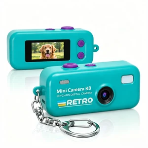 1080P Keychain Camera with 8GB Card, Retro 2MP Mini Digicam Built-in 12 Filters and 16X Zoom, Rechargeable Battery, Ideal Gifts for Teens & Adult Beginners (Mint) 1080P Keychain Camera with 8GB Card, Retro 2MP Mini Digicam Built-in 12 Filters and 16X Zoom, Rechargeable Battery, Ideal Gifts for Teens & Adult Beginners (Mint)