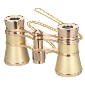 3X25 Theater Glasses Opera Binoculars for Women Adults | Compact Optical Lens Vision with Gold Chain for Concerts Musical Cinema Bird Watching 3X25 Theater Glasses Opera Binoculars for Women Adults | Compact Optical Lens Vision with Gold Chain for Concerts Musical Cinema Bird Watching