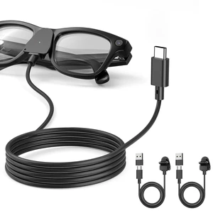USB C Charging Cable Compatible with Ray Ban Meta Glasses Gen 1 and Gen 2 (2 Pack), 3.3FT Power Cord for Oakley HSTN Wayfarer Skyler Headliner Scriber Charger Adapter USB C Charging Cable Compatible with Ray Ban Meta Glasses Gen 1 and Gen 2 (2 Pack), 3.3FT Power Cord for Oakley HSTN Wayfarer Skyler Headliner Scriber Charger Adapter