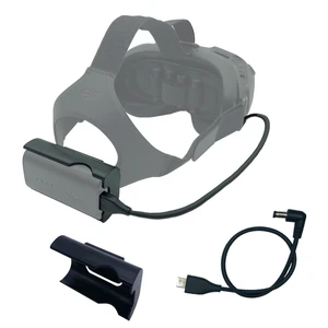 FPV Goggles V2 Battery Holder and Power Cable for DJI FPV Combo Accessories for FPV Goggles V2 Battery Power Line and Bracker Holder FPV Goggles V2 Battery Holder and Power Cable for DJI FPV Combo Accessories for FPV Goggles V2 Battery Power Line and Bracker Holder