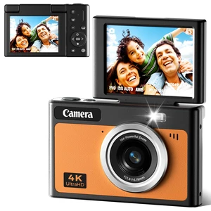 Digital Camera, 4K Autofocus Camera for Photography, 2.8" 180°Flip Screen, 48MP 16X Zoom Anti-Shake, Portable Compact Point and Shoot Camera for Teens Kids, 32GB Card, Gift for Boys Girls Beginners Digital Camera, 4K Autofocus Camera for Photography, 2.8" 180°Flip Screen, 48MP 16X Zoom Anti-Shake, Portable Compact Point and Shoot Camera for Teens Kids, 32GB Card, Gift for Boys Girls Beginners