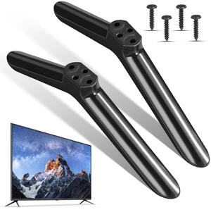 2 Pack Replacement TV Stand Legs with Anti-Slip Pads and 4 Screws Four-Hole Bottom Mount, For TVs with Matching Bottom-Mount Interface, 35mm Plate and Approx. 25 mm Outer-Hole Span 2 Pack Replacement TV Stand Legs with Anti-Slip Pads and 4 Screws Four-Hole Bottom Mount, For TVs with Matching Bottom-Mount Interface, 35mm Plate and Approx. 25 mm Outer-Hole Span