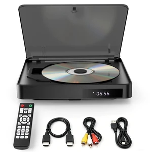 Mini DVD Player for TV, HDMI, AV, USB and TF Card, Black Small all-region DVD player with 1080p upscaling, remote, HDMI and RCA cables; no Blu-ray support Mini DVD Player for TV, HDMI, AV, USB and TF Card, Black Small all-region DVD player with 1080p upscaling, remote, HDMI and RCA cables; no Blu-ray support