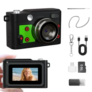 Mini Retro Keychain Camera - 1080P FHD Tiny Digital Camera with 2MP Lens, 0.96" Screen & OTG Adapter with 16GB Card, Vintage Compact Camera Gift for Birthdays,Beginners,Kids (Green) Mini Retro Keychain Camera - 1080P FHD Tiny Digital Camera with 2MP Lens, 0.96" Screen & OTG Adapter with 16GB Card, Vintage Compact Camera Gift for Birthdays,Beginners,Kids (Green)