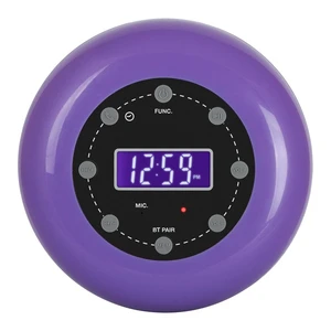 HX-159CR Shower Clock Radio, FM, Bluetooth, Waterproof (Purple) Digital Clock, LCD Display, Bluetooth with Hand-Free, IPX4 Waterproof, Built-in Rechargeable Battery, Unique Suction Cup HX-159CR Shower Clock Radio, FM, Bluetooth, Waterproof (Purple) Digital Clock, LCD Display, Bluetooth with Hand-Free, IPX4 Waterproof, Built-in Rechargeable Battery, Unique Suction Cup