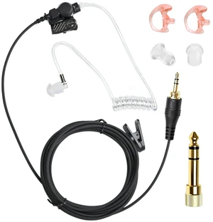 Universal IFB Earpiece 3.5mm Anchor Broadcaster in Ear Monitor On Camera On Stage Professional Earset for iPhone Android Clear-Com Comrex Telex Lecstronics w/ 1/4'' Connector - Black Universal IFB Earpiece 3.5mm Anchor Broadcaster in Ear Monitor On Camera On Stage Professional Earset for iPhone Android Clear-Com Comrex Telex Lecstronics w/ 1/4'' Connector - Black