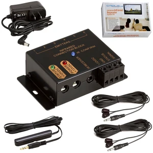 Premium Hidden IR Control System up to 18 Devices, Remote Control Repeater System Kit IR Emitters Extender Premium Hidden IR Control System up to 18 Devices, Remote Control Repeater System Kit IR Emitters Extender