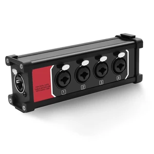 4 Channel Multi Audio Snake Box 4 * 6.35mm 1/4" TRS Stereo to RJ45 Female to Female Ethercon Extender Over Cat5/6 Ethercon for Stage Sound and Recording Studio -1 Pcs 4 Channel Multi Audio Snake Box 4 * 6.35mm 1/4" TRS Stereo to RJ45 Female to Female Ethercon Extender Over Cat5/6 Ethercon for Stage Sound and Recording Studio -1 Pcs