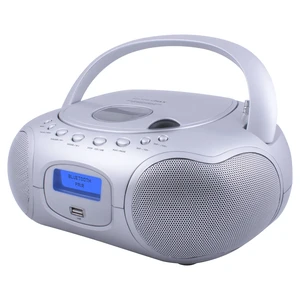 HX-309CD CD/MP3 Boombox, AM/FM Radio, Bluetooth (Silver) LCD Display, USB Port for MP3 Playback, Telescopic Antenna, Aux-in, AC/DC Dual Power Source HX-309CD CD/MP3 Boombox, AM/FM Radio, Bluetooth (Silver) LCD Display, USB Port for MP3 Playback, Telescopic Antenna, Aux-in, AC/DC Dual Power Source