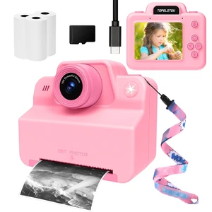Kids Instant Camera Print Photos Instantly, Toy Camera that Printing Pictures, Instant Prints Cameras Gift for Toddler Girls & Boys Aged 3-12 (Pink) Kids Instant Camera Print Photos Instantly, Toy Camera that Printing Pictures, Instant Prints Cameras Gift for Toddler Girls & Boys Aged 3-12 (Pink)