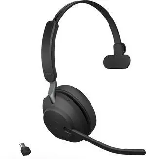 Evolve2 65 MS Wireless Headset with Link380c, Mono, Black Wireless Bluetooth Headset for Calls and Music, 37 Hours of Battery Life, Passive Noise Cancelling Headphones Evolve2 65 MS Wireless Headset with Link380c, Mono, Black Wireless Bluetooth Headset for Calls and Music, 37 Hours of Battery Life, Passive Noise Cancelling Headphones