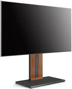 Wood TV Stand Swivel Mount with Hidden Back Storage for 55-88 inch TV Screens, Scandinavian Style Tall Floor TV Stand for Home Decor with Reinforced Base, Zen Series,Walnut Wood TV Stand Swivel Mount with Hidden Back Storage for 55-88 inch TV Screens, Scandinavian Style Tall Floor TV Stand for Home Decor with Reinforced Base, Zen Series,Walnut