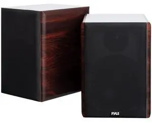 6.5" Home Audio Speakers, 2-Way Passive Bookshelf, 240W Max Power, 1" Silk Dome Tweeter, Composite Woofer, Gold Plated 5 Way Binding Post, Rubber Surrounds, Beautiful Wood Grain Finish - Pair 6.5" Home Audio Speakers, 2-Way Passive Bookshelf, 240W Max Power, 1" Silk Dome Tweeter, Composite Woofer, Gold Plated 5 Way Binding Post, Rubber Surrounds, Beautiful Wood Grain Finish - Pair