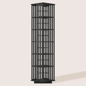 360° Rotating Bamboo CD/DVD Shelf - 6-Tier Space-Saving Media Storage Cabinet for Movies, Organizer with Super Compact Design (Black, 6 Tier) 360° Rotating Bamboo CD/DVD Shelf - 6-Tier Space-Saving Media Storage Cabinet for Movies, Organizer with Super Compact Design (Black, 6 Tier)