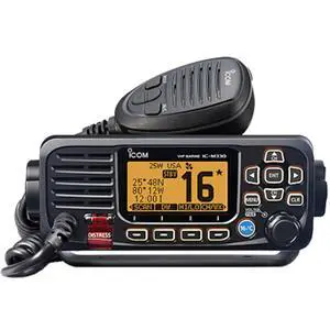 IC-M330G Ultra Compact VHF Marine Transceiver with GPS - Black IC-M330G Ultra Compact VHF Marine Transceiver with GPS - Black