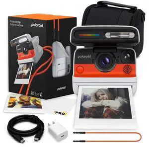 Flip Instant Camera in White with Hyperfocal 4Lens System Bundle | Instant Camera for Travel, Parties & Creative Photography, Sonar Autofocus, Compatible with i-Type & 600 Film Flip Instant Camera in White with Hyperfocal 4Lens System Bundle | Instant Camera for Travel, Parties & Creative Photography, Sonar Autofocus, Compatible with i-Type & 600 Film