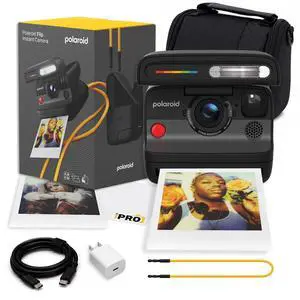 Flip Instant Camera in Black with Hyperfocal 4Lens System Bundle | Instant Camera for Travel, Parties & Creative Photography, Sonar Autofocus, Compatible with i-Type & 600 Film Flip Instant Camera in Black with Hyperfocal 4Lens System Bundle | Instant Camera for Travel, Parties & Creative Photography, Sonar Autofocus, Compatible with i-Type & 600 Film