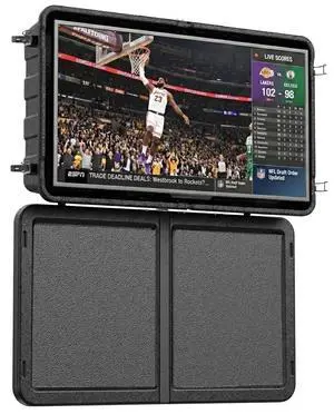 Outdoor TV Enclosure (32-45 Inch TV), Weatherproof Hard Cover Lockable TV Case shell with Full Motion TV Wall Mount for Patio, Poolside, Porch & Backyard Outdoor TV Enclosure (32-45 Inch TV), Weatherproof Hard Cover Lockable TV Case shell with Full Motion TV Wall Mount for Patio, Poolside, Porch & Backyard