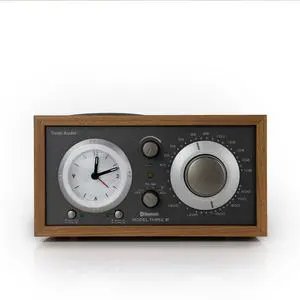 Model Three Bluetooth Clock Radio with USB-A & USB-C Charging Ports (Cherry/Metallic Taupe) Model Three Bluetooth Clock Radio with USB-A & USB-C Charging Ports (Cherry/Metallic Taupe)