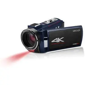 Showtime MN4K25NV 4K Camcorder, Night Vision, 30MP, 16X Zoom (Blue) | Includes a durable carrying case for convenient storage, travel and protection Showtime MN4K25NV 4K Camcorder, Night Vision, 30MP, 16X Zoom (Blue) | Includes a durable carrying case for convenient storage, travel and protection