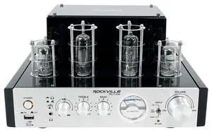 BluTube 70W Bluetooth Tube Amplifier/Home Theater Stereo Receiver | 35W x 2 RMS at 4 Ohm, USB Input, Headphone Output, VU Meter, 2 Band EQ, RCA Inputs, Preamplifier, Banana Plug Outputs BluTube 70W Bluetooth Tube Amplifier/Home Theater Stereo Receiver | 35W x 2 RMS at 4 Ohm, USB Input, Headphone Output, VU Meter, 2 Band EQ, RCA Inputs, Preamplifier, Banana Plug Outputs