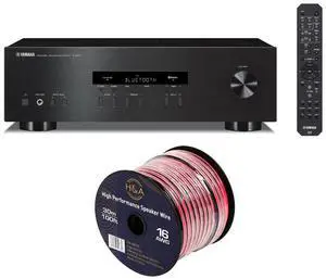R-S202 Stereo Receiver with Bluetooth, Bundle with H&A 16 AWG Speaker Wire Cable (100' Spool) R-S202 Stereo Receiver with Bluetooth, Bundle with H&A 16 AWG Speaker Wire Cable (100' Spool)