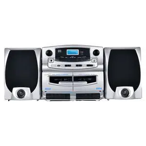 SC-2121BT Bluetooth Entertainment Audio System, Bluetooth 5.0, op Loading MP3/CD Player, AM/FM Radio, USB Input, Double Cassette Recorder, High-Performance Detachable Speakers, AC/DC SC-2121BT Bluetooth Entertainment Audio System, Bluetooth 5.0, op Loading MP3/CD Player, AM/FM Radio, USB Input, Double Cassette Recorder, High-Performance Detachable Speakers, AC/DC