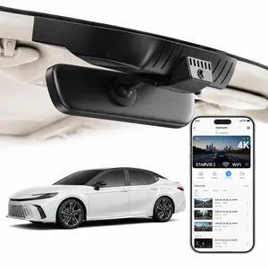 4K STARVIS 2 Dash Cam for Toyota Camry 2021-2024 LE L XLE TRD XSE SE Hybrid (Gen8/XV70), OEM Style Look with WiFi App,2160P UHD Video,Loop Recording,G-Sensor,Parking Hardwire Kit Included, 64GB 4K STARVIS 2 Dash Cam for Toyota Camry 2021-2024 LE L XLE TRD XSE SE Hybrid (Gen8/XV70), OEM Style Look with WiFi App,2160P UHD Video,Loop Recording,G-Sensor,Parking Hardwire Kit Included, 64GB